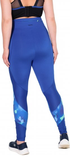 Ulla Popken Quick Dry Abstract Print Leggings Blue - Blugi & Pantaloni pentru Femei Mărimi Mari – Plus Size - 