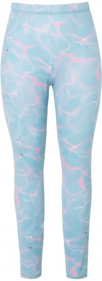 Ulla Popken Wave Print Ski Leggings Blue - Blugi & Pantaloni pentru Femei Mărimi Mari – Plus Size - 