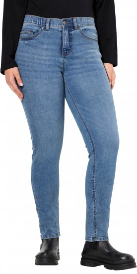 Ulla Popken Stretch Fit Slim Leg Jeans Blue - Blugi & Pantaloni pentru Femei Mărimi Mari – Plus Size - 