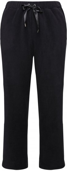 Ulla Popken Fleece Loungewear Pants Black - Blugi & Pantaloni pentru Femei Mărimi Mari – Plus Size - 