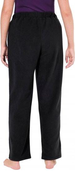 Ulla Popken Fleece Loungewear Pants Black - Blugi & Pantaloni pentru Femei Mărimi Mari – Plus Size - 