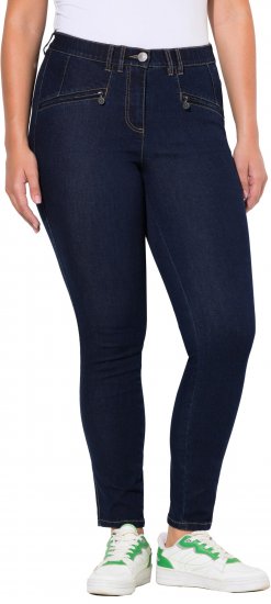 Ulla Popken High Waisted Stretch Fit Jeans Denim Blue - Blugi & Pantaloni pentru Femei Mărimi Mari – Plus Size - 
