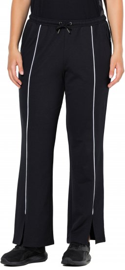 Ulla Popken Tracksuit Pants Black - Blugi & Pantaloni pentru Femei Mărimi Mari – Plus Size - 