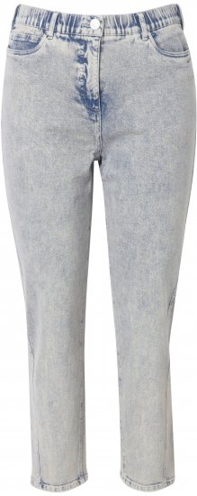 Ulla Popken Tapered Leg Mom Jeans Blue Denim - Blugi & Pantaloni pentru Femei Mărimi Mari – Plus Size - 