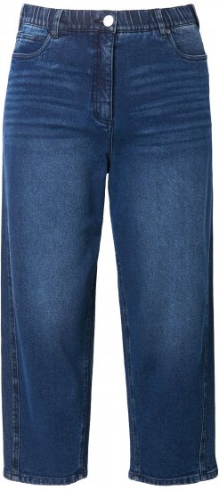 Ulla Popken Tapered Leg Mom Jeans Denim Blue - Blugi & Pantaloni pentru Femei Mărimi Mari – Plus Size - 