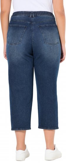 Ulla Popken Tapered Leg Mom Jeans Denim Blue - Blugi & Pantaloni pentru Femei Mărimi Mari – Plus Size - 