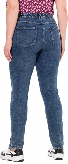 Ulla Popken Jersey Slim Leg Jeans Denim Blue - Blugi & Pantaloni pentru Femei Mărimi Mari – Plus Size - 