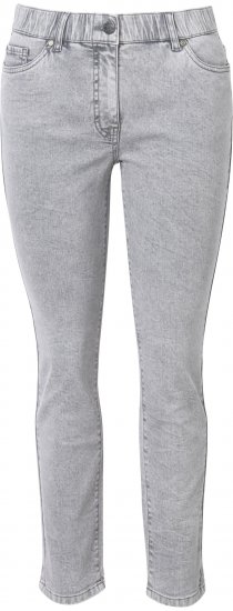 Ulla Popken Stretch Cotton Cargo Crop Pants White - Blugi & Pantaloni pentru Femei Mărimi Mari – Plus Size - 