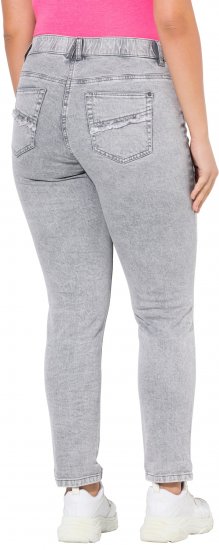 Ulla Popken Stretch Cotton Cargo Crop Pants White - Blugi & Pantaloni pentru Femei Mărimi Mari – Plus Size - 