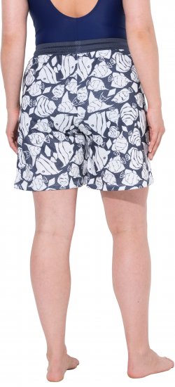 Ulla Popken Angelfish Mesh Shorts Blue - Blugi & Pantaloni pentru Femei Mărimi Mari – Plus Size - 