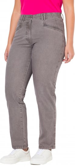 Ulla Popken Tapered Leg Mony Pants Black - Blugi & Pantaloni pentru Femei Mărimi Mari – Plus Size - 