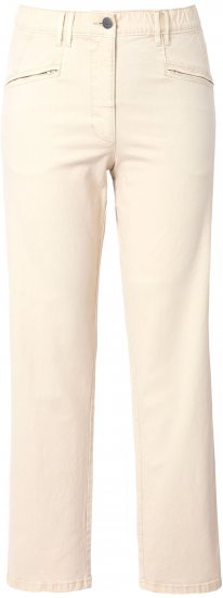 Ulla Popken Tapered Leg Mony Pants Dark Putty - Blugi & Pantaloni pentru Femei Mărimi Mari – Plus Size - 