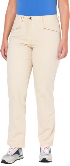 Ulla Popken Tapered Leg Mony Pants Dark Putty - Blugi & Pantaloni pentru Femei Mărimi Mari – Plus Size - 