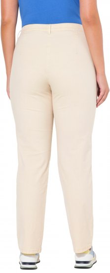 Ulla Popken Tapered Leg Mony Pants Dark Putty - Blugi & Pantaloni pentru Femei Mărimi Mari – Plus Size - 
