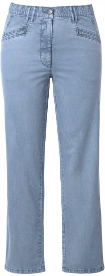 Ulla Popken Tapered Leg Mony Pants Atlantic Blue - Blugi & Pantaloni pentru Femei Mărimi Mari – Plus Size - 