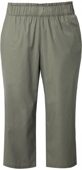 Ulla Popken Stretch Fit Paper Bag Culottes Green - Blugi & Pantaloni pentru Femei Mărimi Mari – Plus Size - 