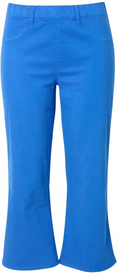 Ulla Popken Wide Leg Twill Mary Fit Culottes Deep Aqua - Blugi & Pantaloni pentru Femei Mărimi Mari – Plus Size - 