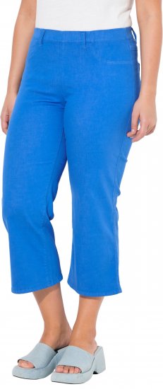 Ulla Popken Wide Leg Twill Mary Fit Culottes Deep Aqua - Blugi & Pantaloni pentru Femei Mărimi Mari – Plus Size - 