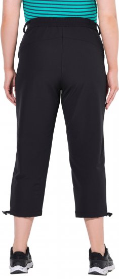 Ulla Popken Ultra Light Triple Function Cropped Softshell Pants Black - Blugi & Pantaloni pentru Femei Mărimi Mari – Plus Size - 
