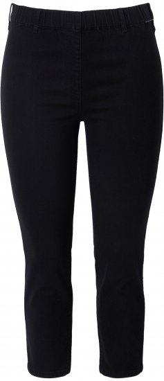 Ulla Popken Cropped Jeggings Black - Blugi & Pantaloni pentru Femei Mărimi Mari – Plus Size - 