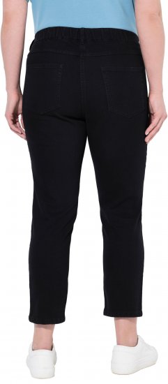 Ulla Popken Cropped Jeggings Black - Blugi & Pantaloni pentru Femei Mărimi Mari – Plus Size - 