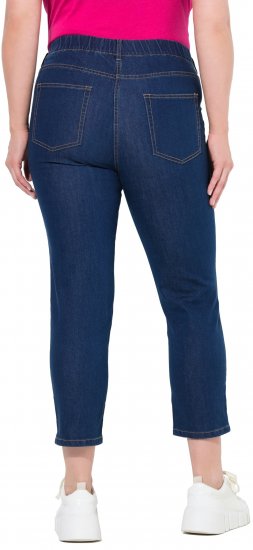 Ulla Popken Cropped Jeggings Blue Denim - Blugi & Pantaloni pentru Femei Mărimi Mari – Plus Size - 