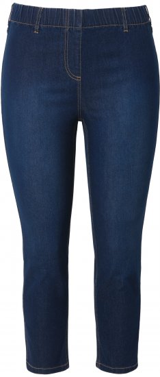 Ulla Popken Cropped Jeggings Denim Blue - Blugi & Pantaloni pentru Femei Mărimi Mari – Plus Size - 