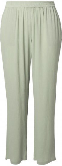Ulla Popken Elastic Waist Crepe Pants Light Moss Green - Blugi & Pantaloni pentru Femei Mărimi Mari – Plus Size - 