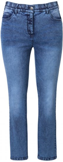 Ulla Popken Vintage Wash Stretch Fit Jeans Blue Denim - Blugi & Pantaloni pentru Femei Mărimi Mari – Plus Size - 