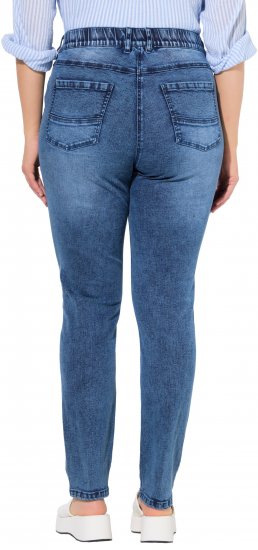 Ulla Popken Vintage Wash Stretch Fit Jeans Blue Denim - Blugi & Pantaloni pentru Femei Mărimi Mari – Plus Size - 