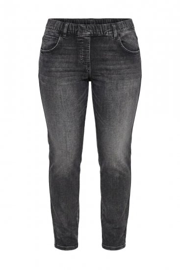 Ulla Popken Vintage Wash Jeggings Black - Colanți - Colanți în mărimi mari