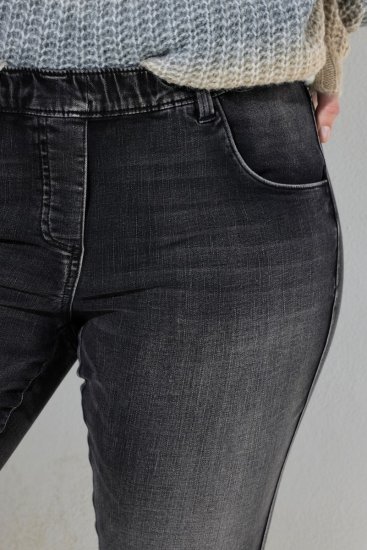 Ulla Popken Vintage Wash Jeggings Black - Colanți - Colanți în mărimi mari