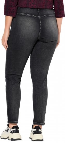 Ulla Popken Vintage Wash Jeggings Black - Blugi & Pantaloni pentru Femei Mărimi Mari – Plus Size - 