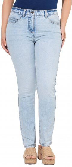 Ulla Popken Slim Leg Stretch Fit Jeans Light Blue Denim - Blugi & Pantaloni pentru Femei Mărimi Mari – Plus Size - 