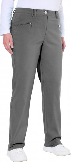 Ulla Popken Thermal Stretch Fit Mony Pants Graphite Grey - Blugi & Pantaloni pentru Femei Mărimi Mari – Plus Size - 