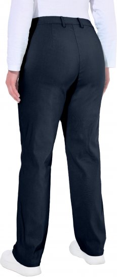 Ulla Popken Thermal Stretch Fit Mony Pants Navy - Blugi & Pantaloni pentru Femei Mărimi Mari – Plus Size - 
