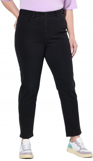 Ulla Popken Stretch Fit Mom Jeans Black - Blugi & Pantaloni pentru Femei Mărimi Mari – Plus Size - 
