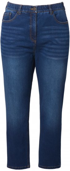 Ulla Popken Stretch Fit Mom Jeans Blue Denim - Blugi & Pantaloni pentru Femei Mărimi Mari – Plus Size - 