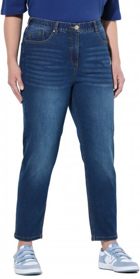 Ulla Popken Stretch Fit Mom Jeans Blue Denim - Blugi & Pantaloni pentru Femei Mărimi Mari – Plus Size - 