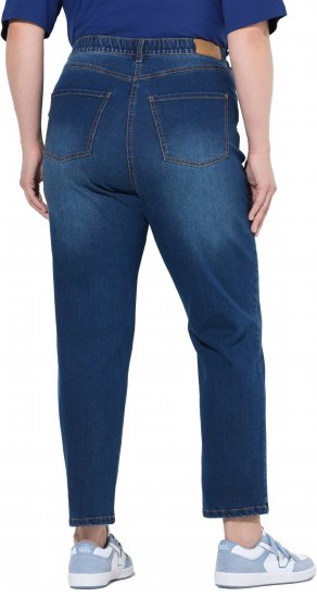 Ulla Popken Stretch Fit Mom Jeans Blue Denim - Blugi & Pantaloni pentru Femei Mărimi Mari – Plus Size - 