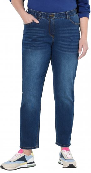 Ulla Popken Stretch Fit Boyfriend Jeans Blue - Blugi & Pantaloni pentru Femei Mărimi Mari – Plus Size - 