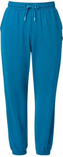 Ulla Popken Contrast Piping Joggers Blue - Blugi & Pantaloni pentru Femei Mărimi Mari – Plus Size - 