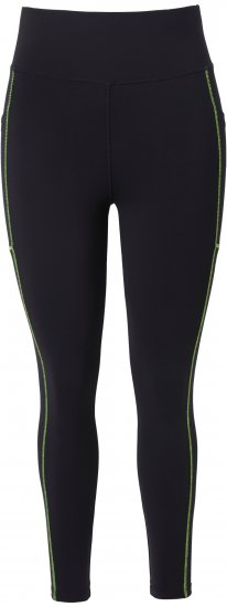 Ulla Popken Neon Seam Quick Drying Performance Leggings Black - Blugi & Pantaloni pentru Femei Mărimi Mari – Plus Size - 