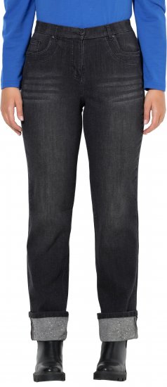 Ulla Popken Rhinestone Studded Jeans Grey - Blugi & Pantaloni pentru Femei Mărimi Mari – Plus Size - 