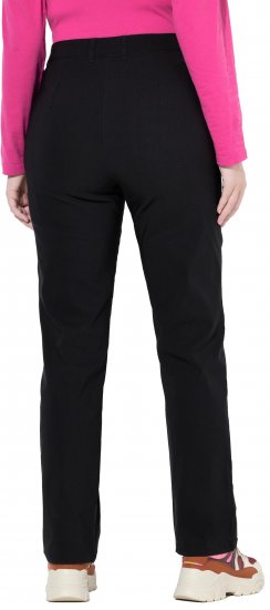 Ulla Popken Bengaline Elastic Waist Pants Black - Blugi & Pantaloni pentru Femei Mărimi Mari – Plus Size - 