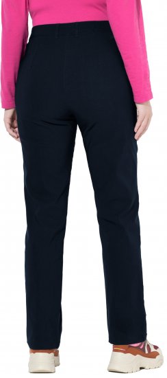 Ulla Popken Bengaline Elastic Waist Pants Navy - Blugi & Pantaloni pentru Femei Mărimi Mari – Plus Size - 