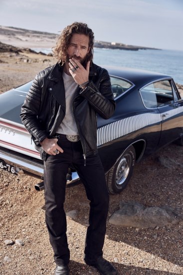 JP1880 Leather Pants Regular Fit Buffalo Nubuck Black - Blugi & pantaloni - Blugi & Pantaloni Bărbați Mărimi Mari