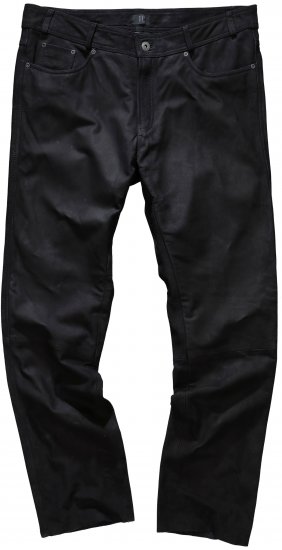 JP1880 Leather Pants Regular Fit Buffalo Nubuck Black - Blugi & pantaloni - Blugi & Pantaloni Bărbați Mărimi Mari