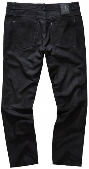 JP1880 Leather Pants Regular Fit Buffalo Nubuck Black - Blugi & pantaloni - Blugi & Pantaloni Bărbați Mărimi Mari