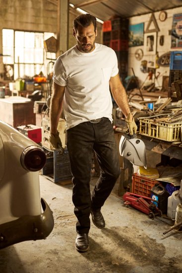 JP1880 Leather Pants Regular Fit Buffalo Nubuck Dark Brown - Blugi & pantaloni - Blugi & Pantaloni Bărbați Mărimi Mari